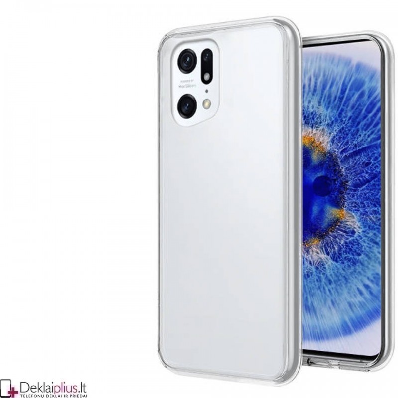 Silikoninis ploniausias dėklas - permatomas (Oppo Find X5) Silikoninis ploniausias dėklas - permatomas (Oppo Find X5)